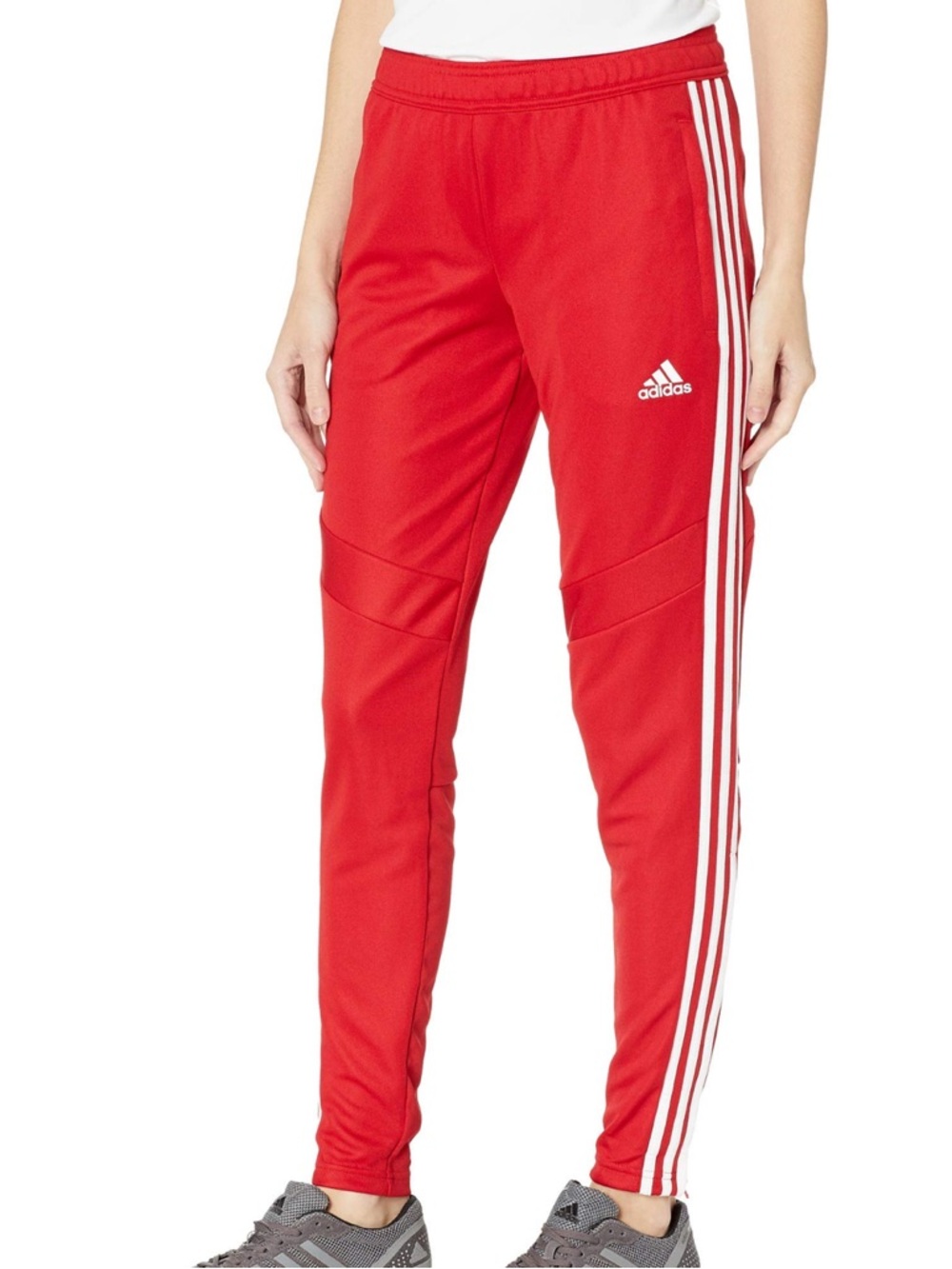 Adidas Women’s Red Tiro19 3 Stripe Jogger Training Pants Size S